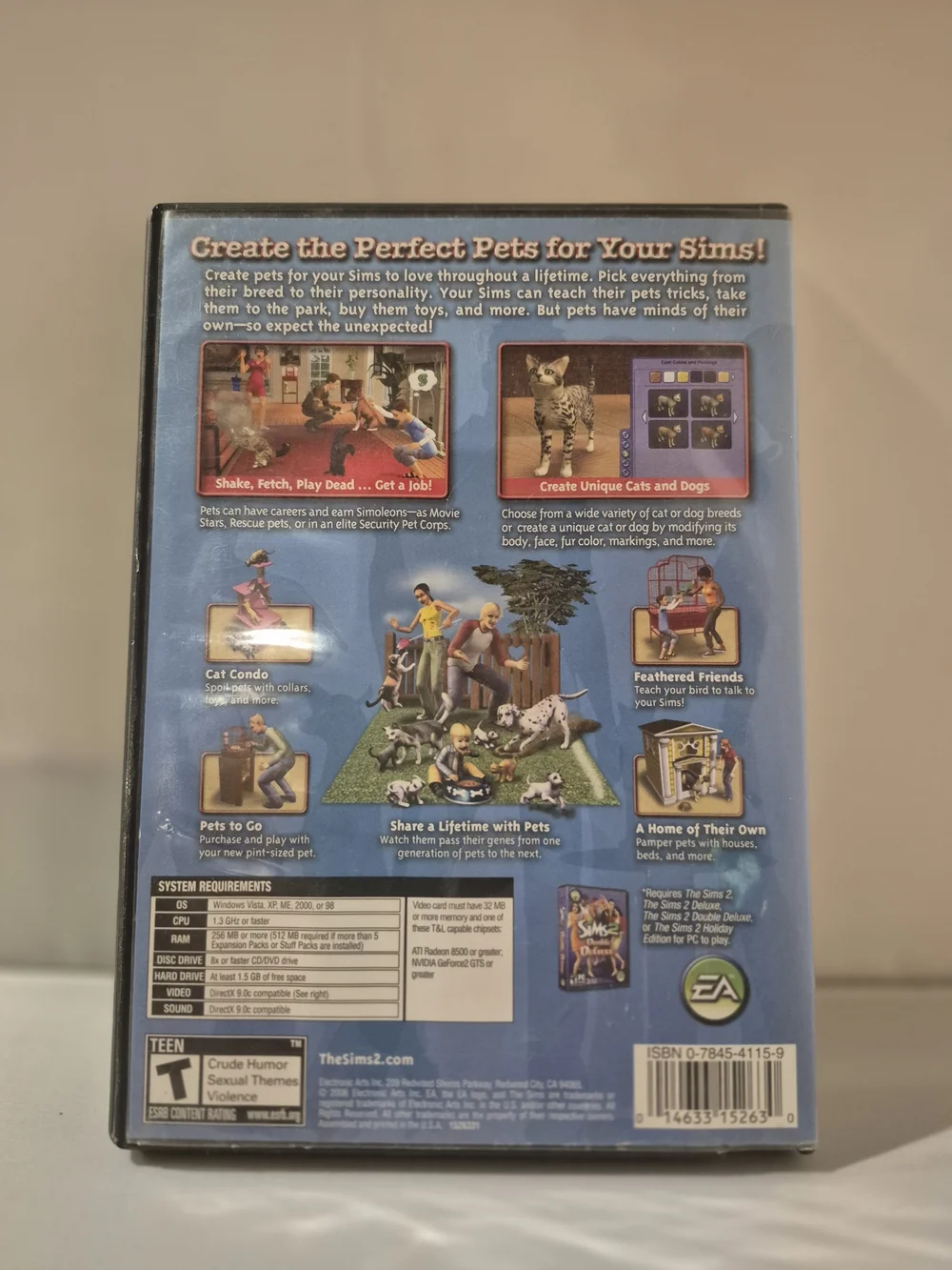 The Sims 2 Pets Expansion Pack - Good Shape Pc Rom Teen Game 2 Disc.